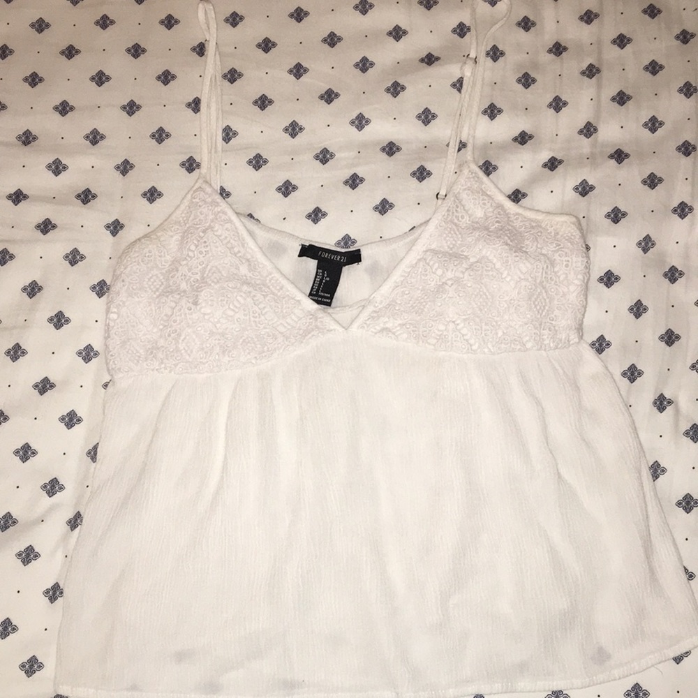 Large White Tank Top